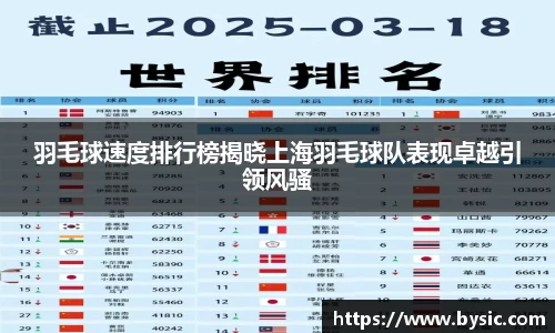 羽毛球速度排行榜揭晓上海羽毛球队表现卓越引领风骚